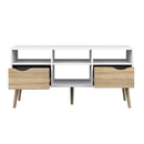 TV asztal/szekrény, tölgy sonoma / fehér, OSLO 75391