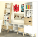 komód, tölgy sonoma/fehér, OSLO 75387