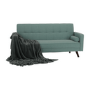 Kinyitható kanapé, zöld-mentol szövet, OTISA