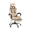 Irodai/gamer fotel, fekete/fehér/bézs, OZGE 2 NEW