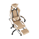 Irodai/gamer fotel, fekete/fehér/bézs, OZGE 2 NEW
