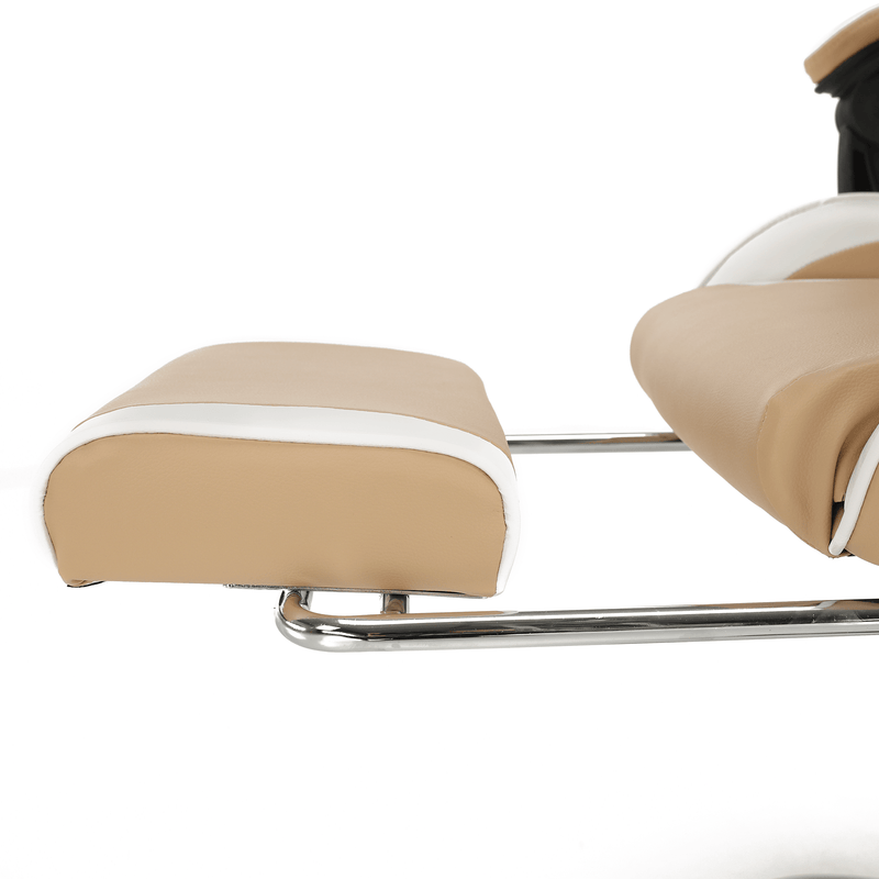 Irodai/gamer fotel, fekete/fehér/bézs, OZGE 2 NEW