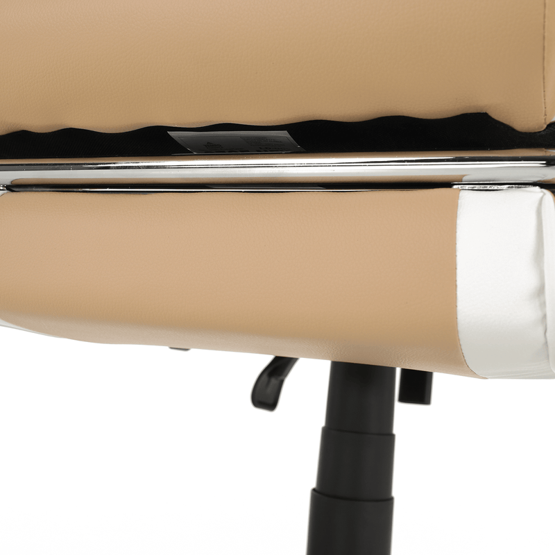 Irodai/gamer fotel, fekete/fehér/bézs, OZGE 2 NEW