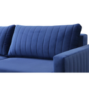 Kihúzható kanapé, kék, PALEM