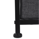 Komód szövet fiókokkal, fekete/sötétszürke, PALMERA TYP 2