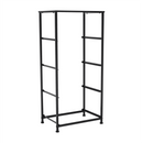 Komód szövet fiókokkal, fekete/sötétszürke, PALMERA TYP 2