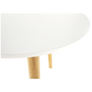 Kisasztal, fehér/természetes, PAMINO