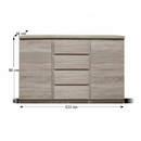 Komód, tölgyfa sonoma, PANAMA  08 TYP