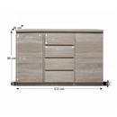 Komód, tölgyfa sonoma, PANAMA  08 TYP