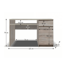 Számítógépasztal, tölgyfa sonoma, PANAMA 10 TYP