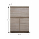 Kombinált fiókos komód, tölgyfa  sonoma, PANAMA 12 TYP