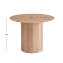 Étkezőasztal, tölgy, átmérő 100 cm, PAOLO