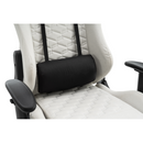 Irodai/gamer szék, fehér/fekete, PAPIBAS