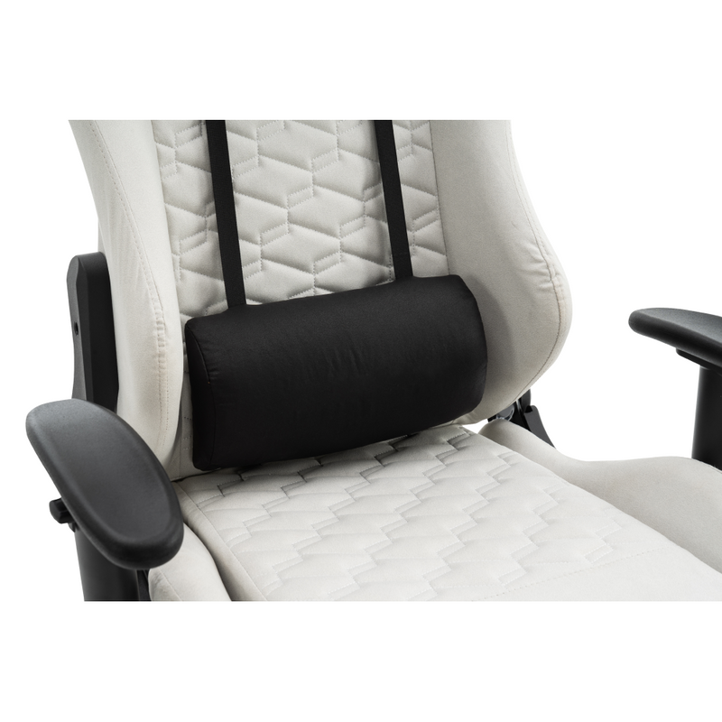 Irodai/gamer szék, fehér/fekete, PAPIBAS