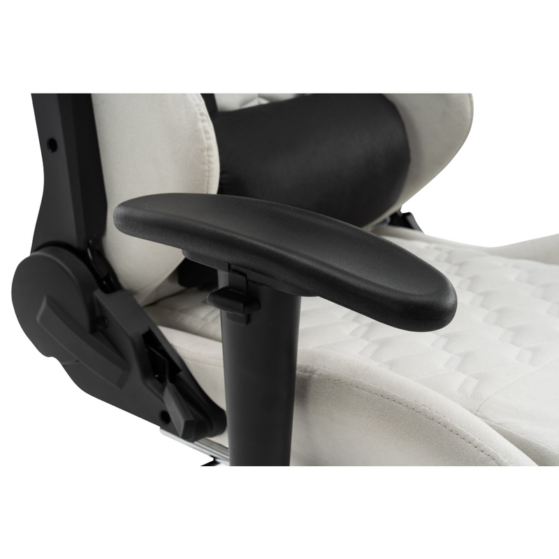 Irodai/gamer szék, fehér/fekete, PAPIBAS