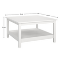 Dohányzóasztal, fehér, PARIS 79667