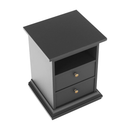 Éjeliszekrény, szürke, PARIS 70302