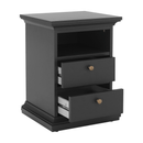 Éjeliszekrény, szürke, PARIS 70302