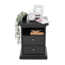 Éjeliszekrény, szürke, PARIS 70302