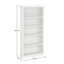 Polcos szekrény, fehér, PARIS 79864