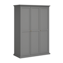 Ruhásszekrény, szürke, PARIS 75353