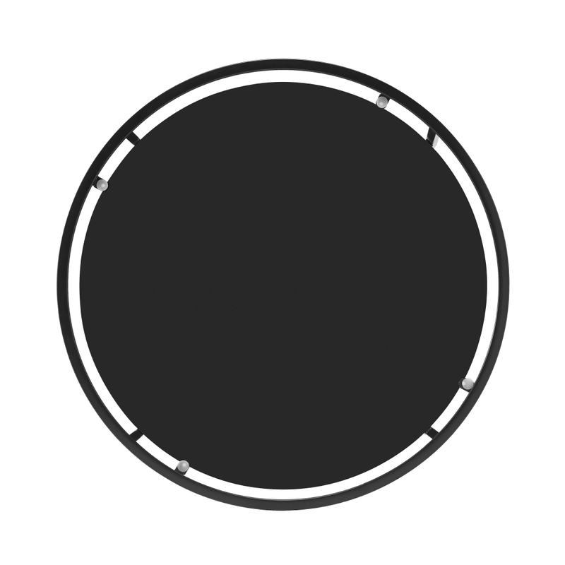 Dohányzóasztal, fekete/üveg/fém, PARLAN