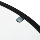 Dohányzóasztal, fekete/üveg/fém, PARLAN