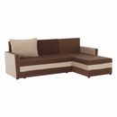 Univerzális ülőgarnitúra, barna/bézs, PAULITA NEW