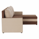 Univerzális ülőgarnitúra, barna/bézs, PAULITA NEW