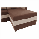 Univerzális ülőgarnitúra, barna/bézs, PAULITA NEW