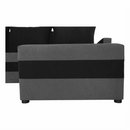 Univerzális ülőgarnitúra, szürke/fekete, PAULITA NEW