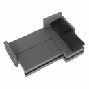 Univerzális ülőgarnitúra, szürke/fekete, PAULITA NEW