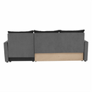 Univerzális ülőgarnitúra, szürke/fekete, PAULITA NEW