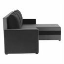 Univerzális ülőgarnitúra, szürke/fekete, PAULITA NEW