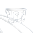 Kerékpár alakú RETRO virágcserép, fehér, PAVAR