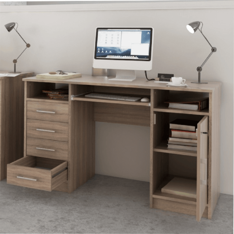 PC asztal, tölgy sonoma, B9 NEW