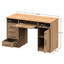 PC asztal, artisan tölgy, B9 NEW