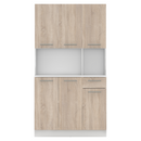 Hatajtós szekrény, fehér/sonoma tölgy, PELION NEW