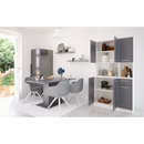 Hatajtós szekrény, fehér/grafit, PELION NEW