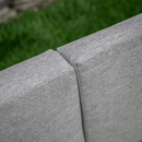 Kerti szett, fehér acél/tölgy/világosszürke, PELOR