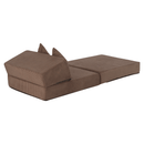 Összecsukható matrac/fotel, 2v1, világosbarna, PELOS