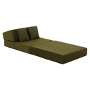 Összecsukható matrac/fotel, 2v1, olivazöld, PELOS
