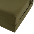 Összecsukható matrac/fotel, 2v1, olivazöld, PELOS