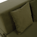 Összecsukható matrac/fotel, 2v1, olivazöld, PELOS