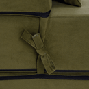 Összecsukható matrac/fotel, 2v1, olivazöld, PELOS