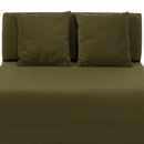 Összecsukható matrac/fotel, 2v1, olivazöld, PELOS