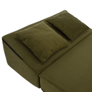 Összecsukható matrac/fotel, 2v1, olivazöld, PELOS