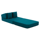 Összecsukható matrac/fotel, 2v1, petróleumzöld, PELOS