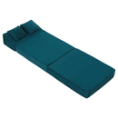 Összecsukható matrac/fotel, 2v1, petróleumzöld, PELOS