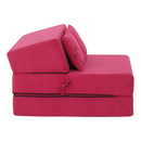 Összecsukható matrac/fotel, 2v1, rózsaszín magenta, PELOS
